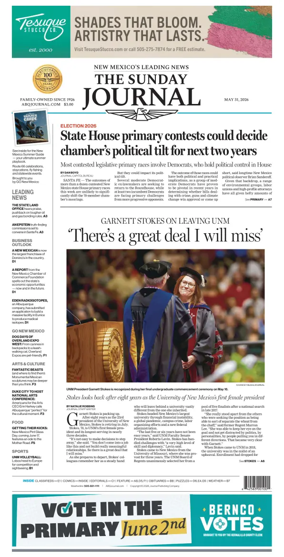 Cover of Albuquerque Journal