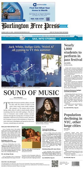Cover of Burlington Free Press