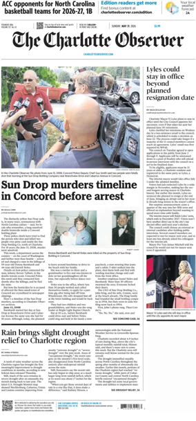 Cover of The Charlotte Observer (Sunday)
