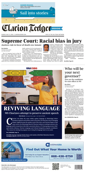 Cover of Clarion Ledger