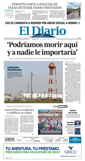 Cover of El Diario de El Paso