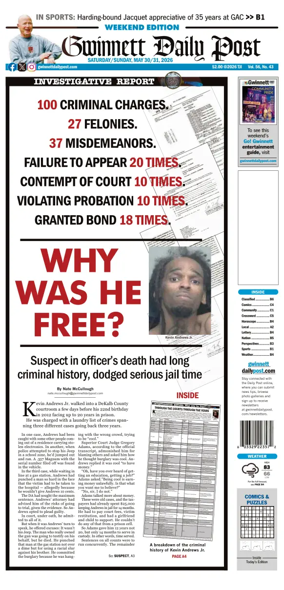 Cover of Gwinnett Daily Post