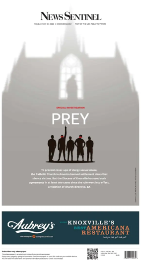 Cover of Knoxville News Sentinel