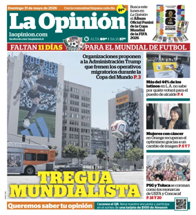 Cover of La Opinion