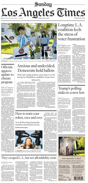 Cover of Los Angeles Times (Sunday)