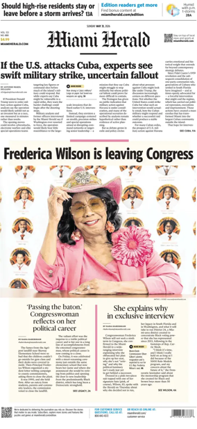 Cover of Miami Herald (Sunday)