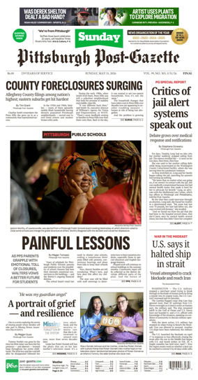Cover of Pittsburgh Post-Gazette