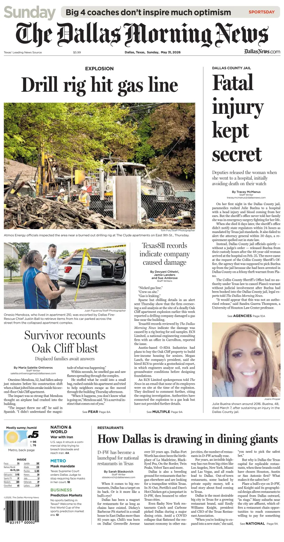 Cover of The Dallas Morning News
