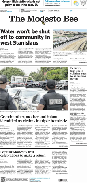 Cover of The Modesto Bee (Sunday)