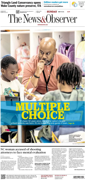 Cover of The News & Observer (Sunday)