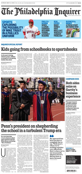 Cover of The Philadelphia Inquirer