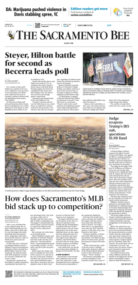 Cover of The Sacramento Bee (Sunday)