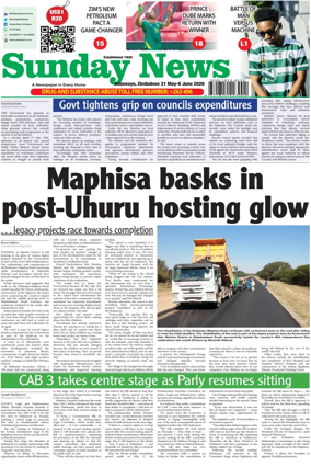 Cover of Sunday News (Zimbabwe)