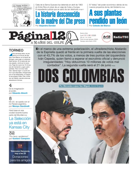 Cover of Pagina 12