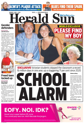 Cover of Herald Sun