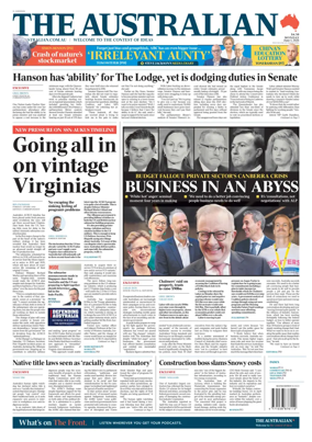 Cover of The Australian