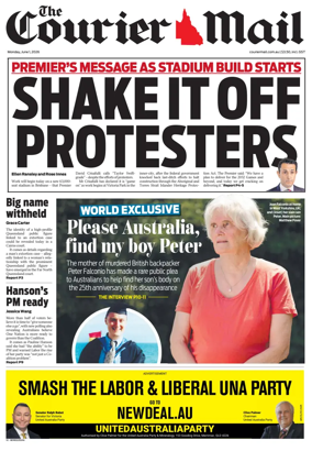 Cover of The Courier-Mail