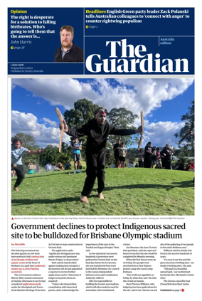 Cover of The Guardian Australia