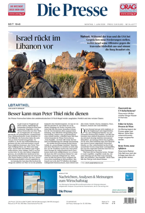 Cover of Die Presse