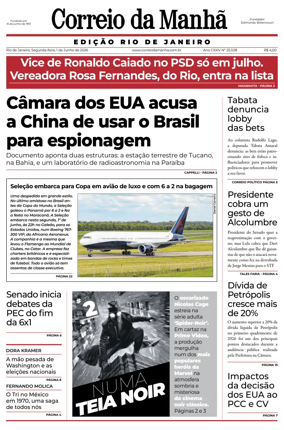 Cover of Jornal Correio da Manha