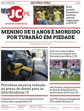 Cover of Jornal do Commercio