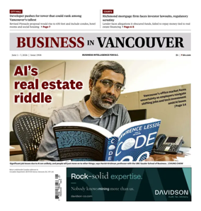 Cover of Business in Vancouver