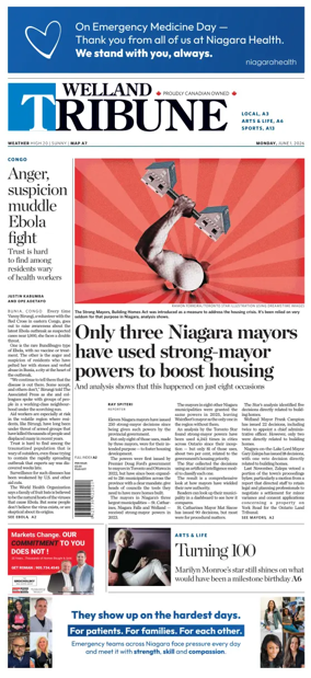 Cover of The Welland Tribune