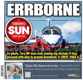 Cover of Toronto Sun