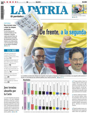 Cover of La Patria (Colombia)