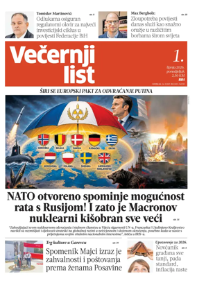 Cover of Vecernji list BiH