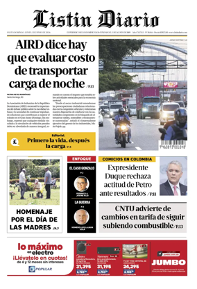 Cover of Listin Diario