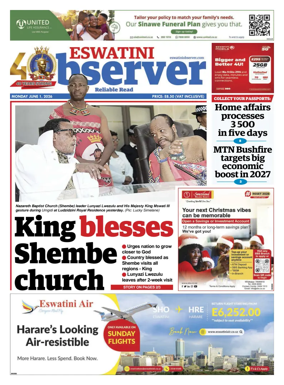 Cover of Eswatini Observer