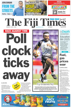 Cover of The Fiji Times