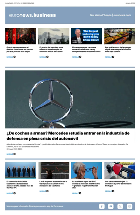 Cover of Euronews Business (Spanish) Compiled Edition
