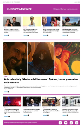 Cover of Euronews Culture and Sport (Spanish) Compiled Edition
