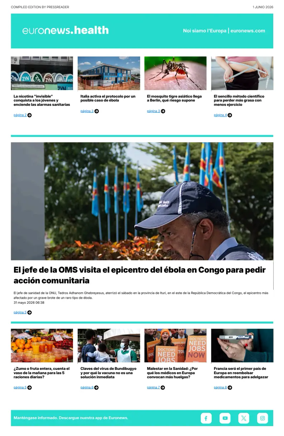Cover of Euronews Health (Spanish) Compiled Edition