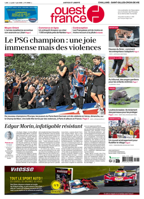 Cover of Ouest France (Challans / Saint-Gilles-Croix-de-Vie)