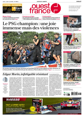 Cover of Ouest France (Cholet)