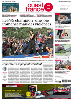 Cover of Ouest France (Les Sables-d'Olonne)