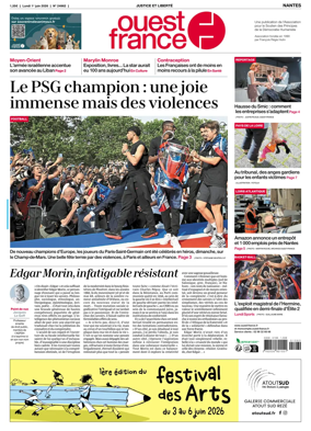 Cover of Ouest France (Nantes)