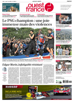 Cover of Ouest France (Pontivy)