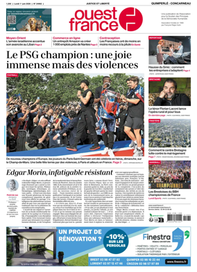 Cover of Ouest-France (Quimperle Concarneau)