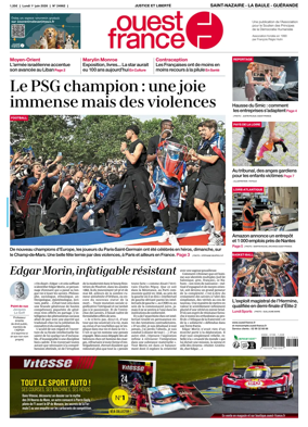 Cover of Ouest France (Saint-Nazaire La Baule Guerande)