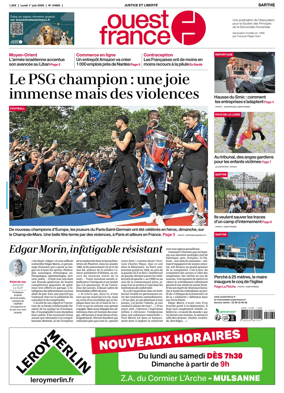 Cover of Ouest France (Sarthe)