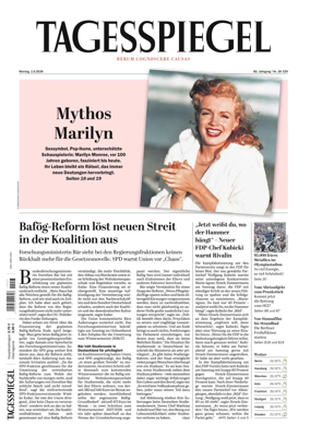 Cover of Der Tagesspiegel