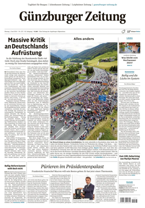 Cover of Guenzburger Zeitung