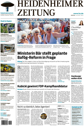 Cover of Heidenheimer Zeitung
