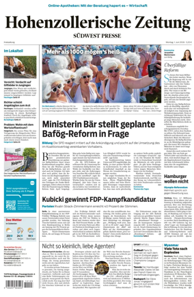 Cover of Hohenzollerische Zeitung