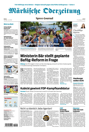 Cover of Markische Oderzeitung Erkner