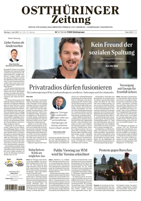 Cover of Ostthuringer Zeitung (Posneck)